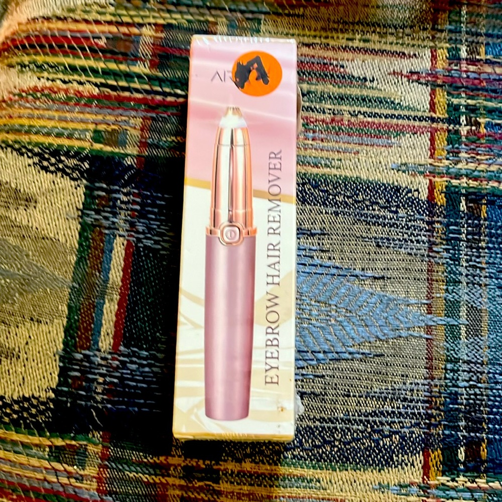 Eyebrow hair remover, brand, new inbox, silver plastic